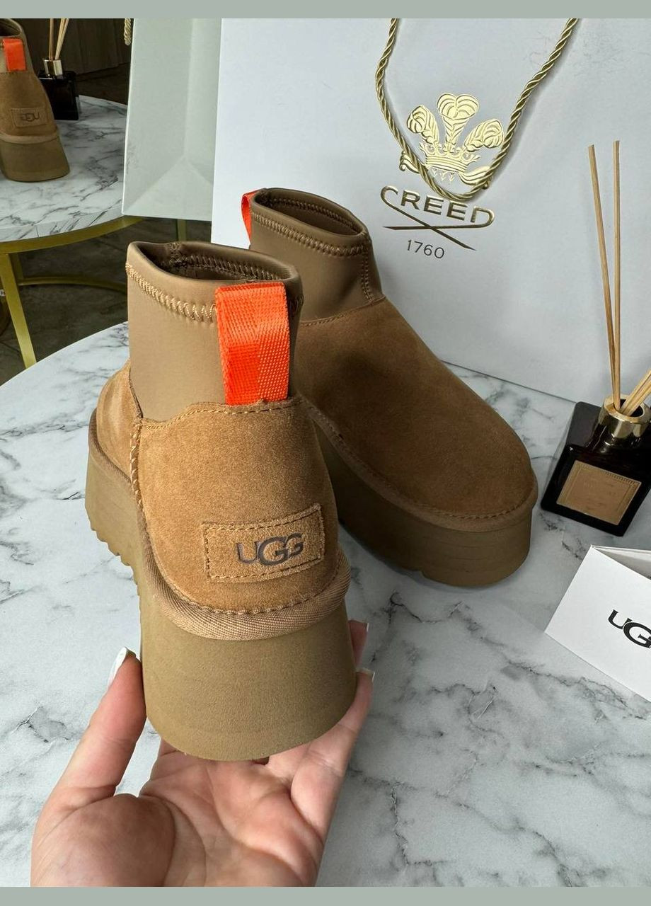Уг Угги Платформ Мини Диппер Оранжевые Platform Classic Mini Dipper Chestnut UGG (303404007)