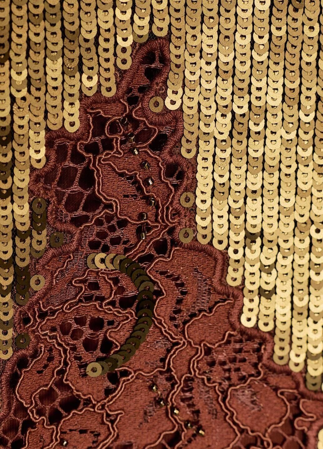 Золотой платье Zara однотонное