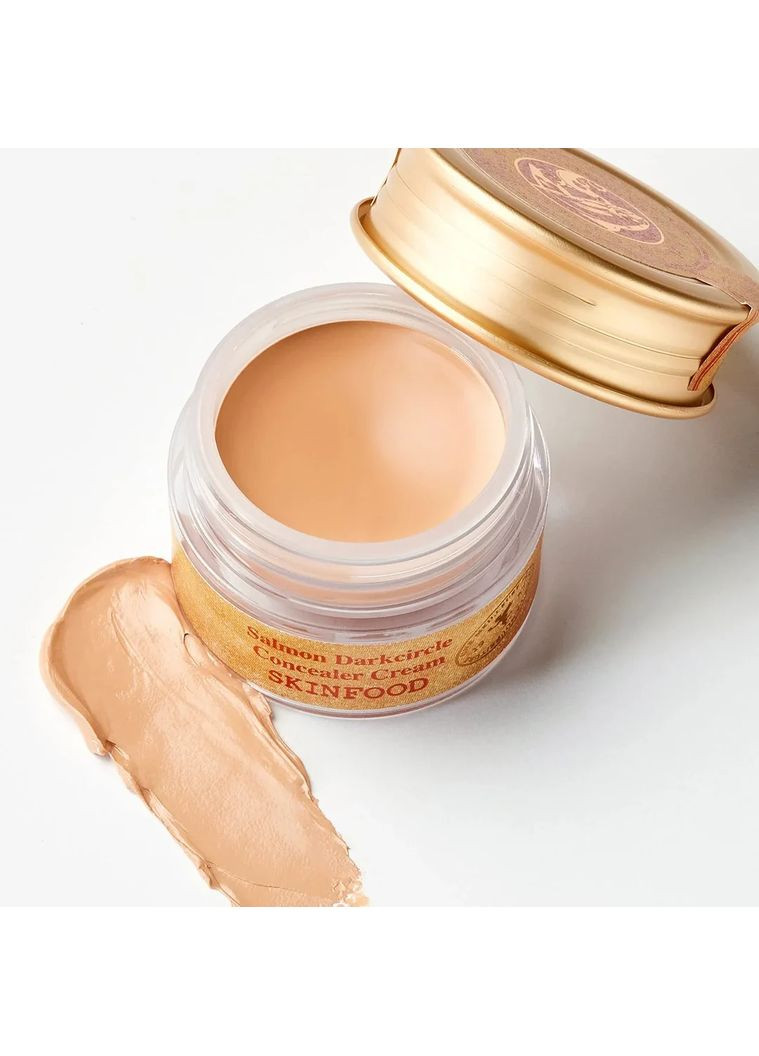 Консилер с экстрактом лососевой икры Salmon Dark Circle Concealer Cream 2 Beige натуральный 10 g SkinFood (369766714)