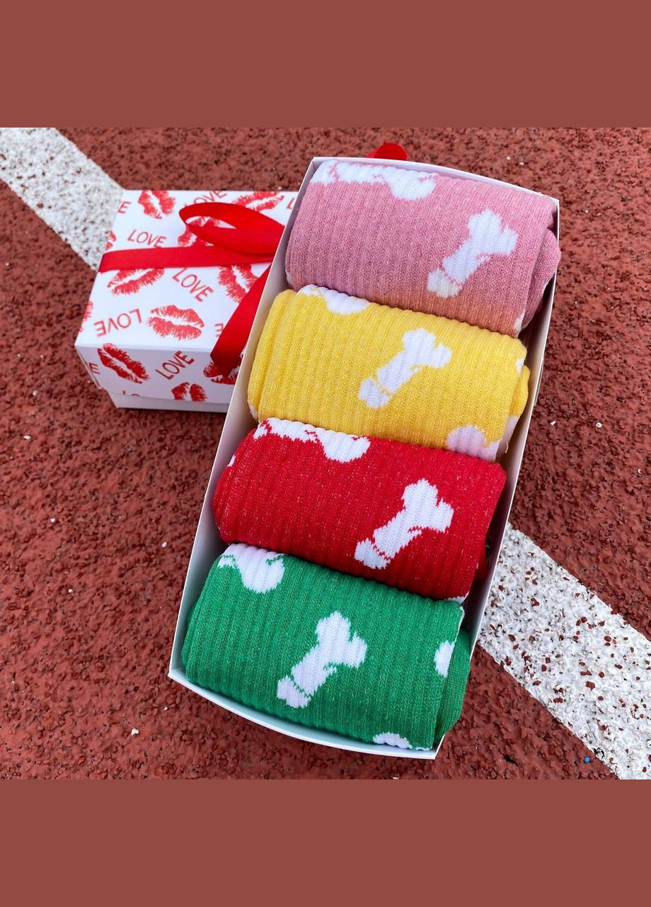 Комбинированные бокс мужских высоких носков 40-45 на 4 пары в подарочной коробке Vakko (306424137)