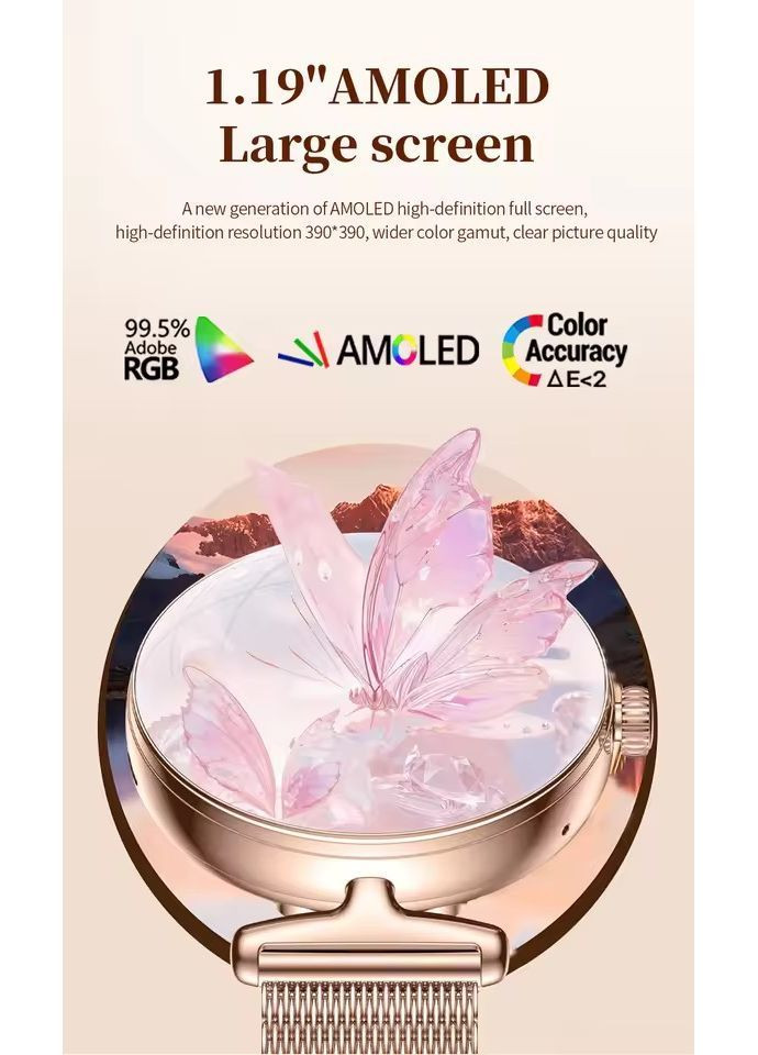 Смарт годинник жіночі V81 пульсометр, тонометр, оксиметр, прийом дзвінків, розмова Amoled екран Lemfo (369621399)