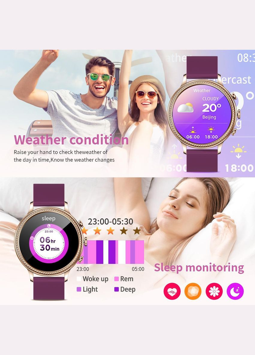 Смартгодинник жіночий Smart Fitonme Watch з тонометром Smart Watch (293516592)