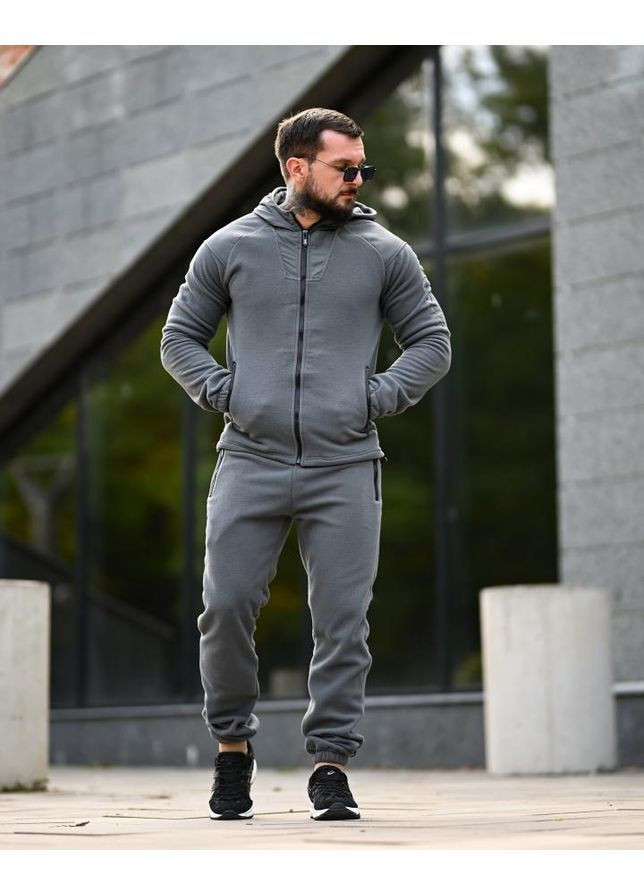 Флісовий спортивний костюм STATIX grey No Brand (366065538)