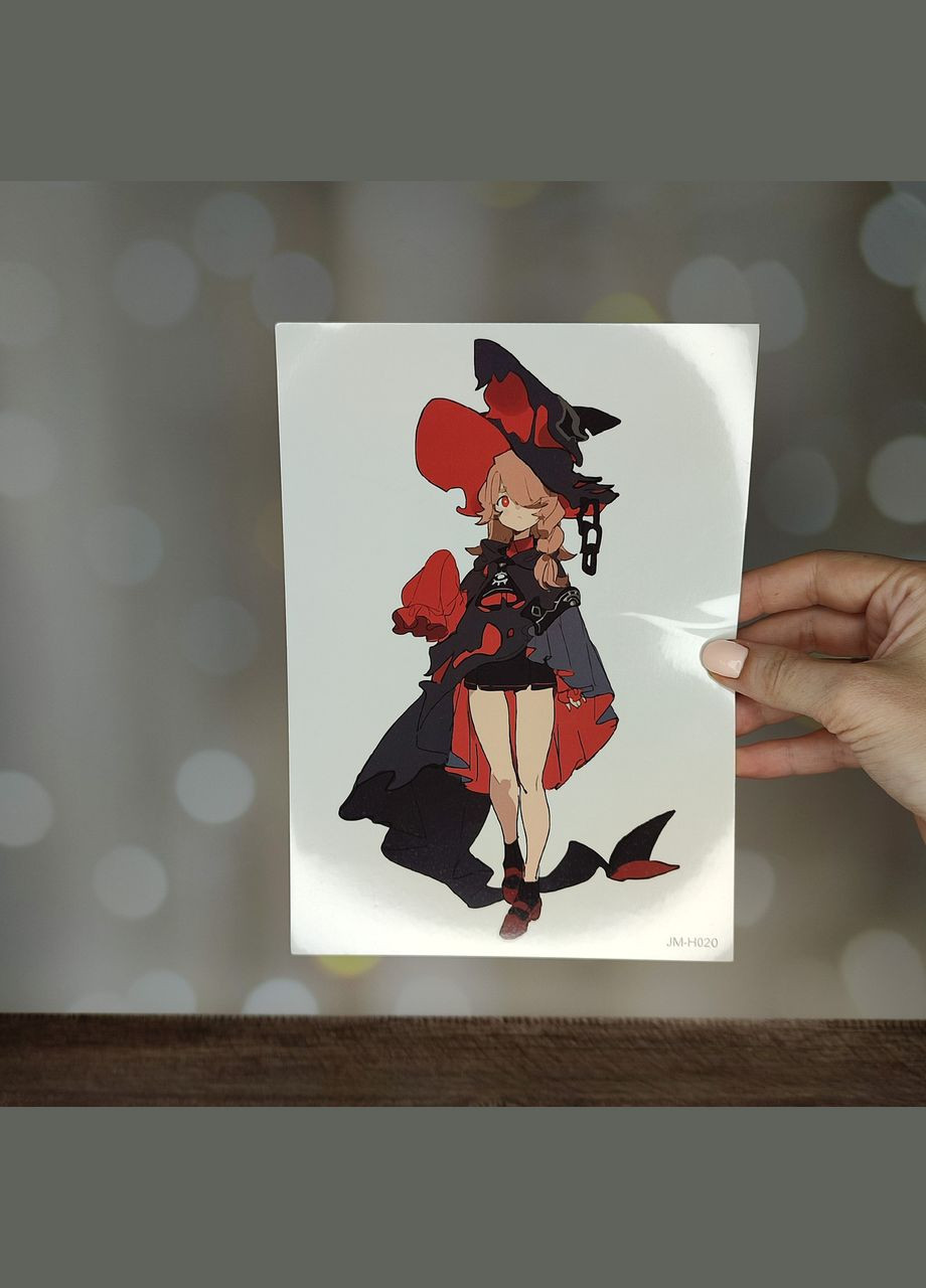 Тимчасове татуювання, фальшиве тату на тіло "Дівчина. Відьма. Аніме" SureGeek (326066150)