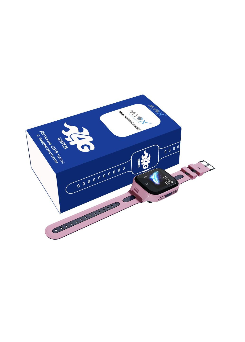 Дитячий водонепроникний GPS годинник MX-70GW (4G) рожевий з відеодзвінком Myox (340910733)