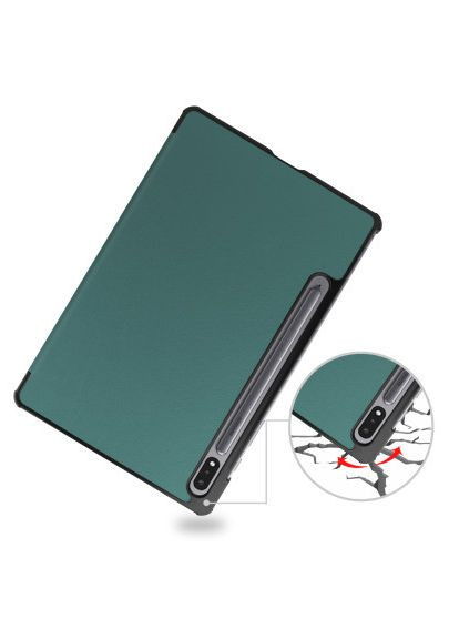 Чохол до планшета Smart Case Samsung Tab S9 Plus (SM-X810/SM-X816)/S9 FE Plus (SM-X610/SM-X616) 12.4" Dark Green (710323) BeCover Smart Case Samsung Tab S9 Plus (SM-X810/SM-X816)/S (366520193)