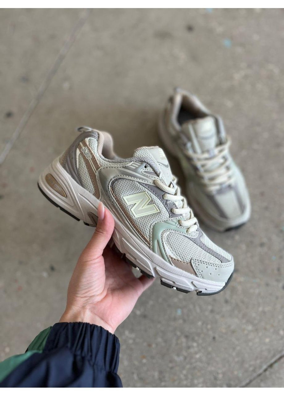 Бежеві Осінні кросівки чоловічі new balance 530 beige brown olive нью беланс 530 No Brand