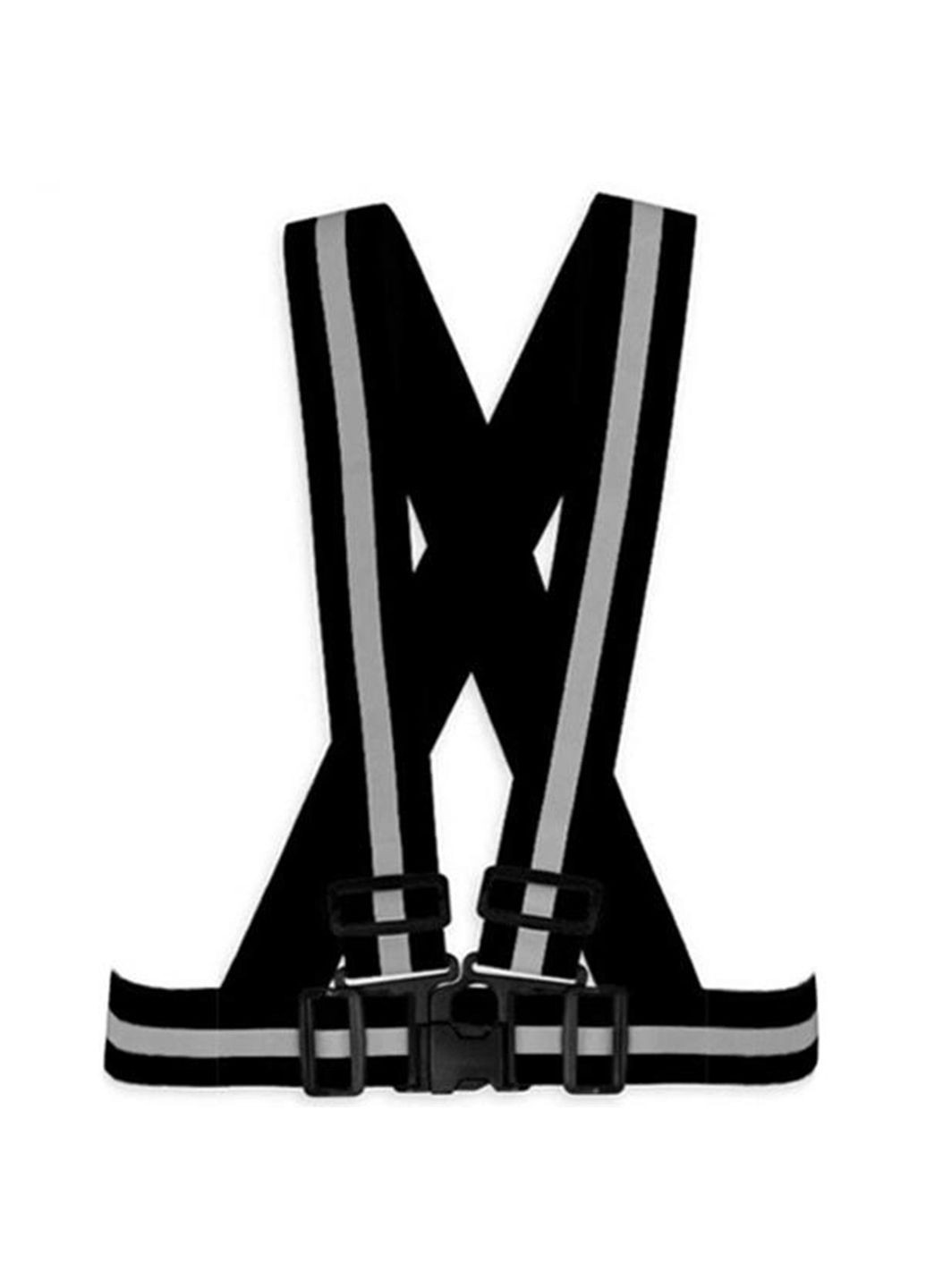 Светоотражающий сигнальный пояс-жилет waistcoat Black UFT (303829575)