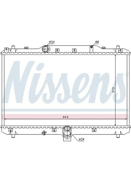 Радiатор Nissens (386321630)