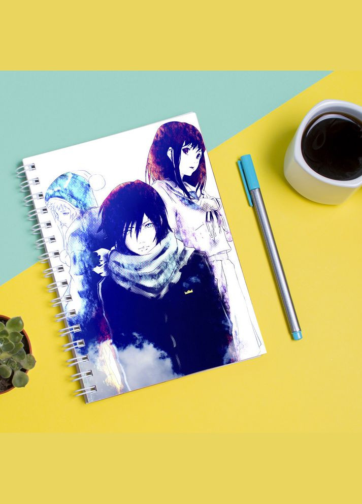 Скетчбук Sketchbook (блокнот) для рисования с принтом Бездомный бог-Noragami Кавун блокнот для малювання (316133011)