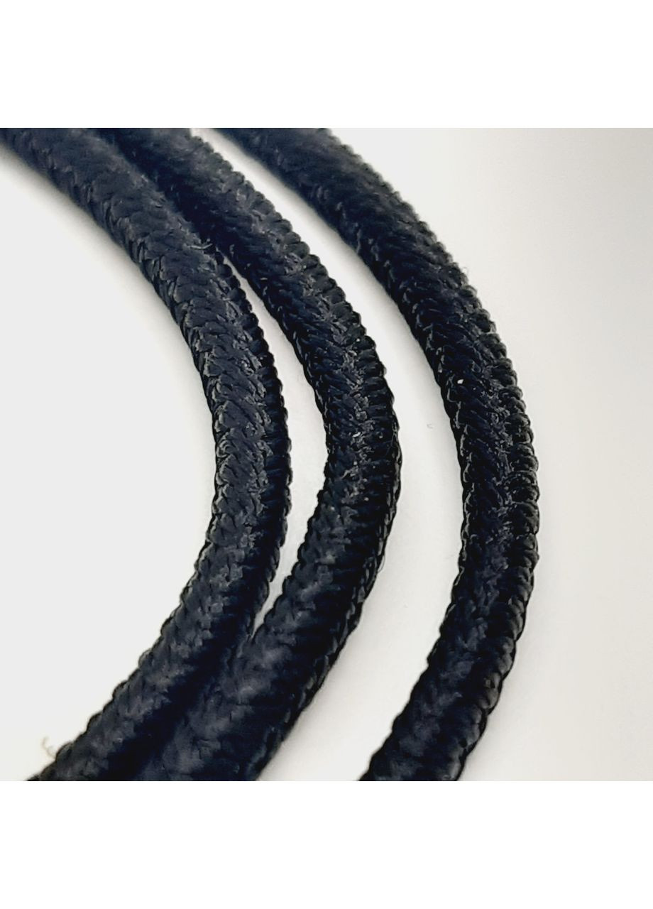 Шнур из милана серебро 925° 1,04г. 50 шейк черный (6010/2,5) Elis-s (367591533)