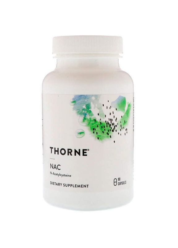 Ацетилцистеин, NAC, Thorne, 90 кап. Thorne Research (362370310)