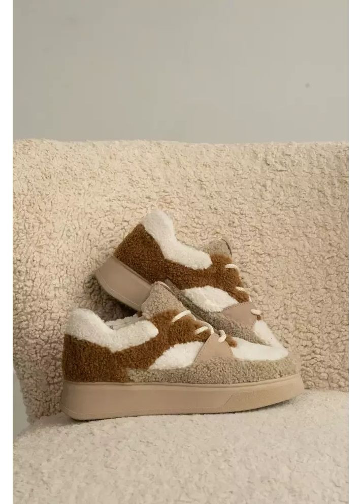 Жіночі кросівки з вовняного хутра SLAY MKED-SLY 13 Emmelie Delage комбіновані всесезони (363264120)