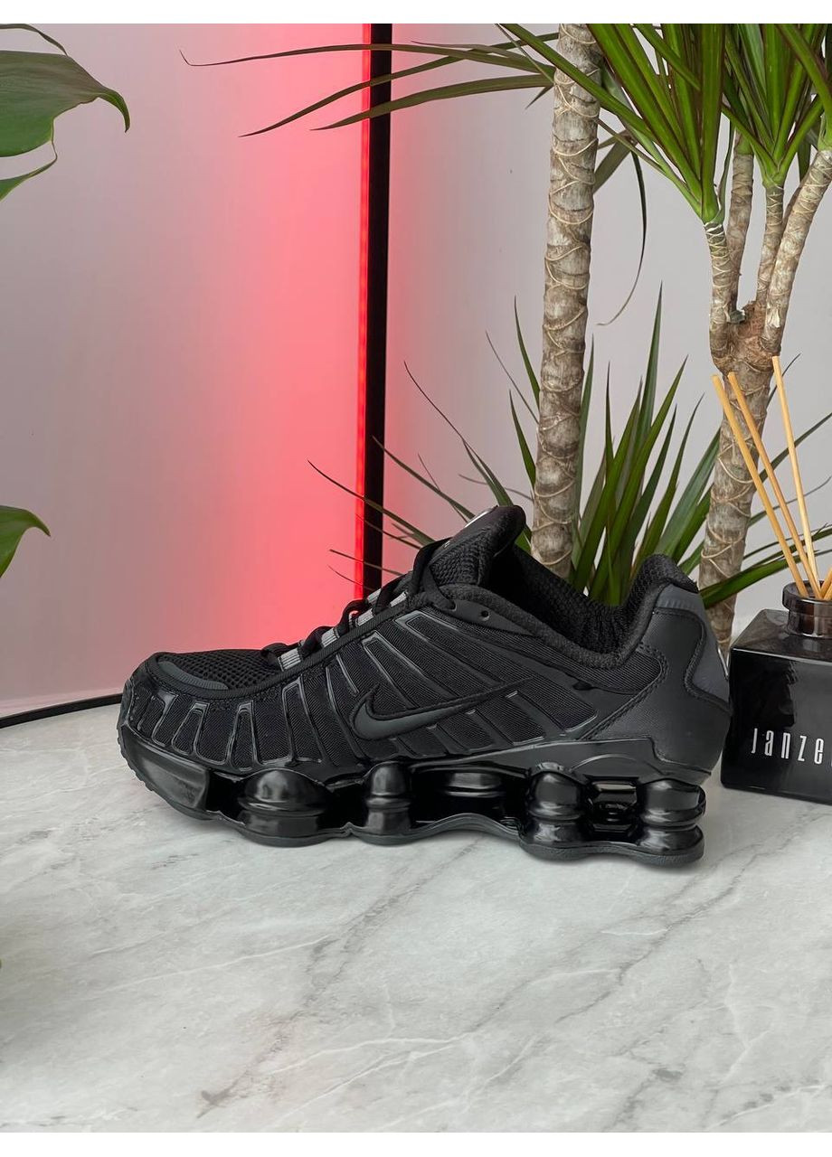 Кроссовки женские и мужские Nike Shox TL Black | Найк Шокс ТЛ черные No Brand чёрные демисезоны (362085058)