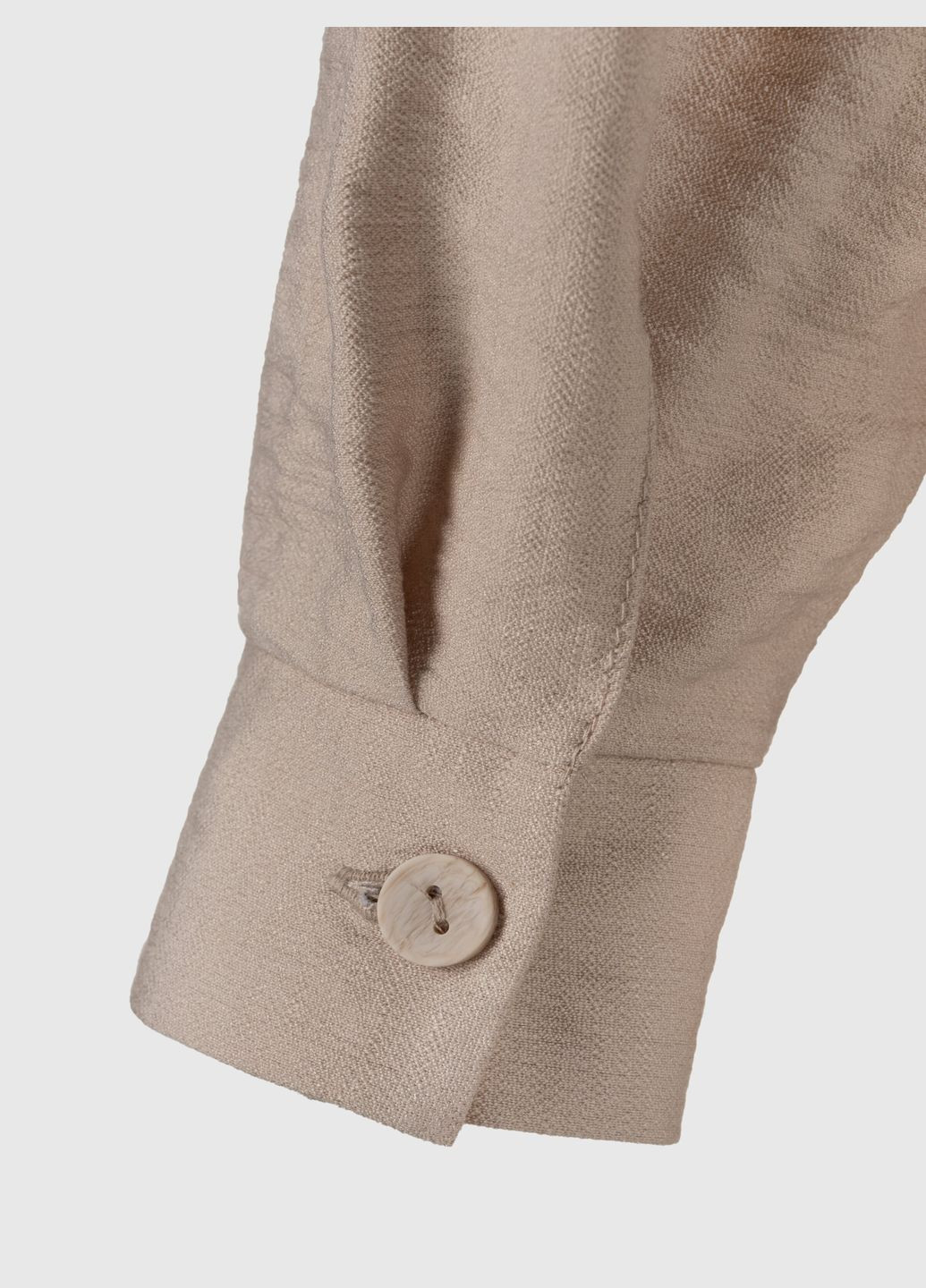 Бежевая повседневный рубашка однотонная On me