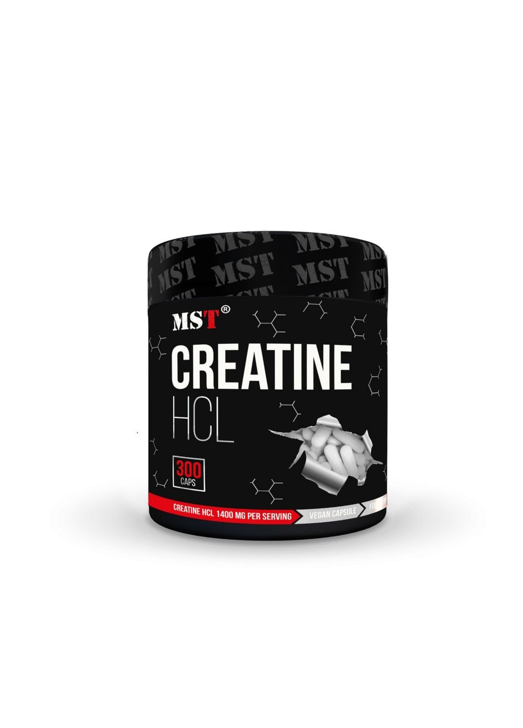 Креатин Creatine HCL, 300 вегакапсул MST (295898890)