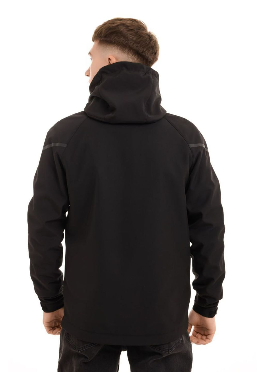 Чорна демісезонна чоловіча куртка No Brand