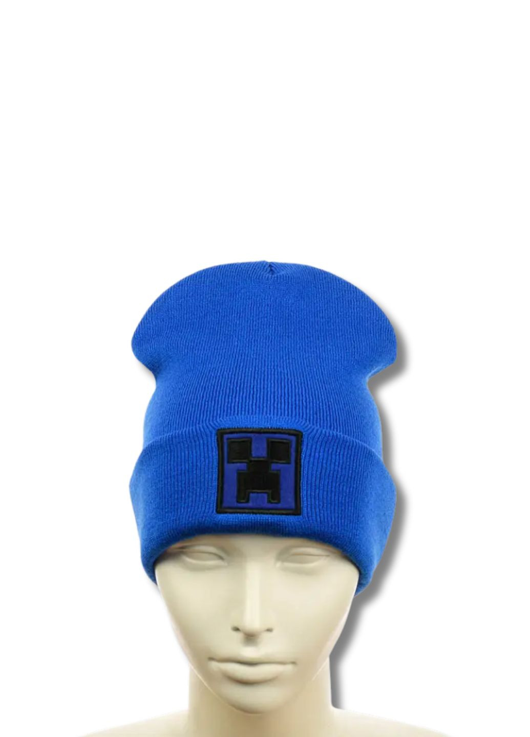 Дитяча демісезонна шапка біні Майнкрафт / Minecraft No Brand Дитяча шапка біні з вишивкою (346390100)