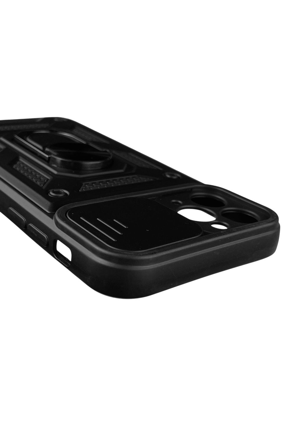 Чехол для iPhone 11 Pro бронированный с кольцом со шторкой на айфон 11 про чёрный rg1 Apple (366230630)