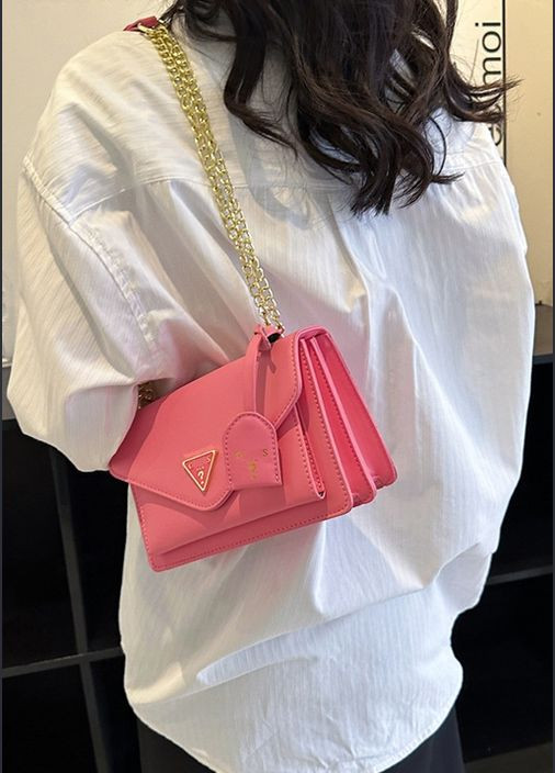 Женская сумка Guess 18091 кросс-боди розовая No Brand (295263015)