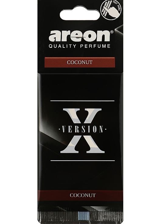 Ароматизатор для автомобіля "Кокос" X-Version Coconut 0 (906168-7708) Areon (365800148)