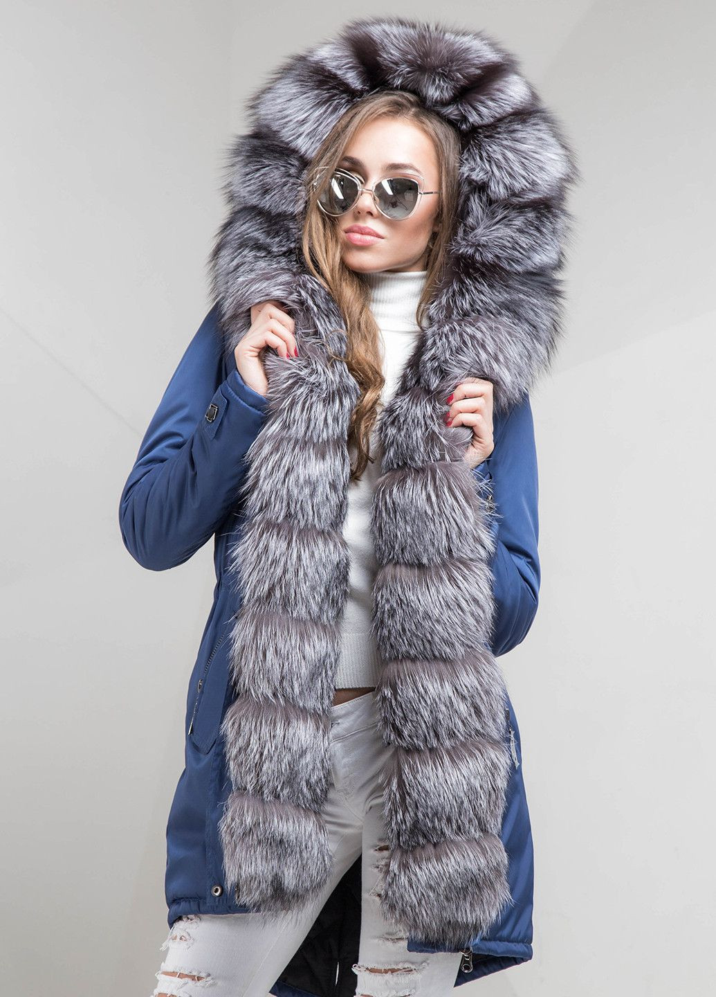 Парка (мех чернобурки) Chicly Furs (282954217)