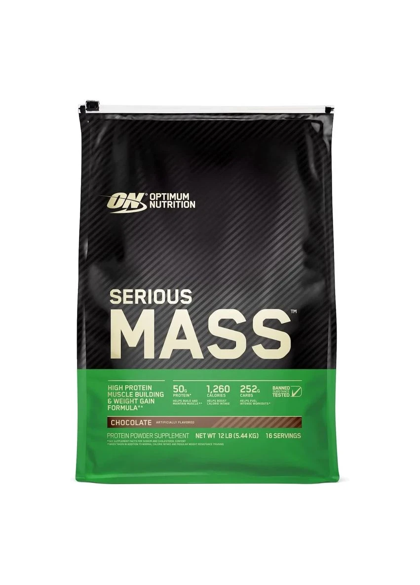 Высоуглеводный гейнер "Serious Mass", шоколад, 5400 г Optimum Nutrition (373410376)