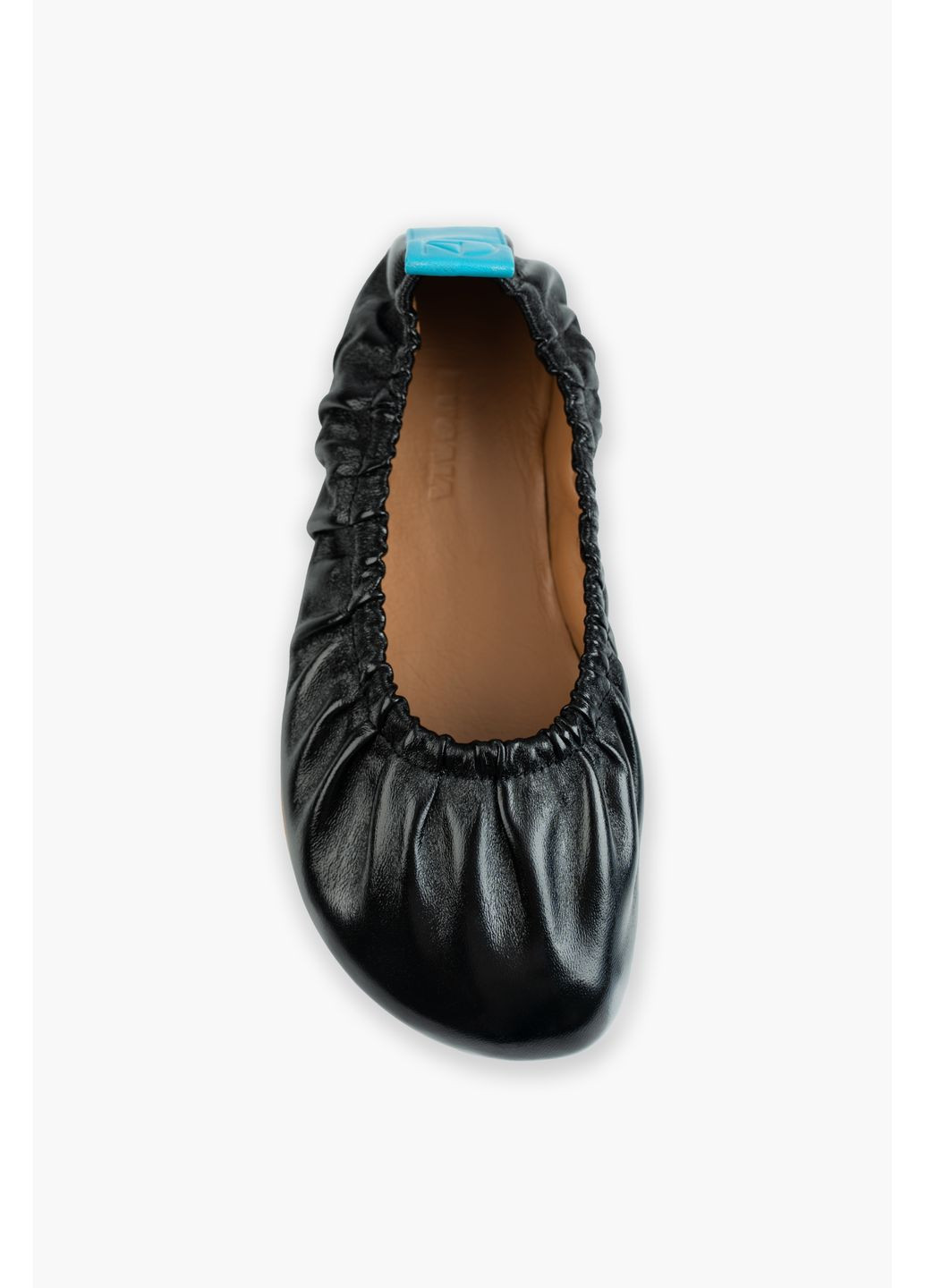 Жіночі балетки шкіряні NUGAIA | чорні натуральна шкіра (365434958)