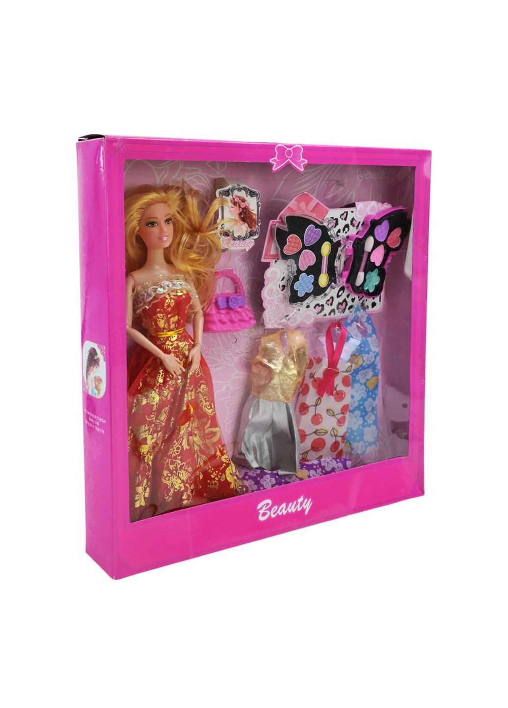 Кукла с набором аксессуаров и детской косметикой Beauty, в ассортименте - No Brand 035A-2 (371816613)