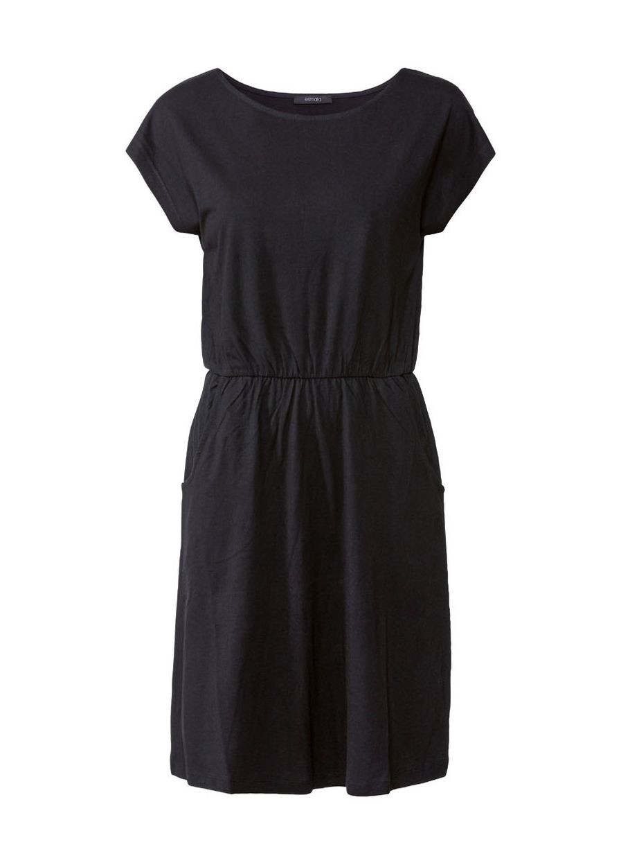 Чорна спортивна сукня на резинці з кишенями для жінки lidl 371627 чорний Esmara