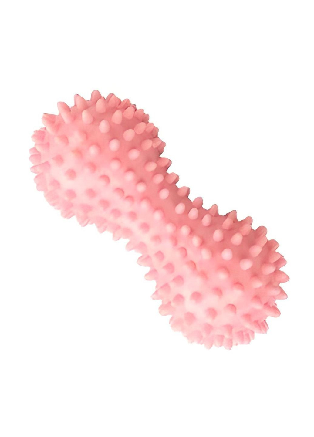 Массажный мяч двойной арахис с шипами 15х7 см (доубол) розовый No Brand (360550766)