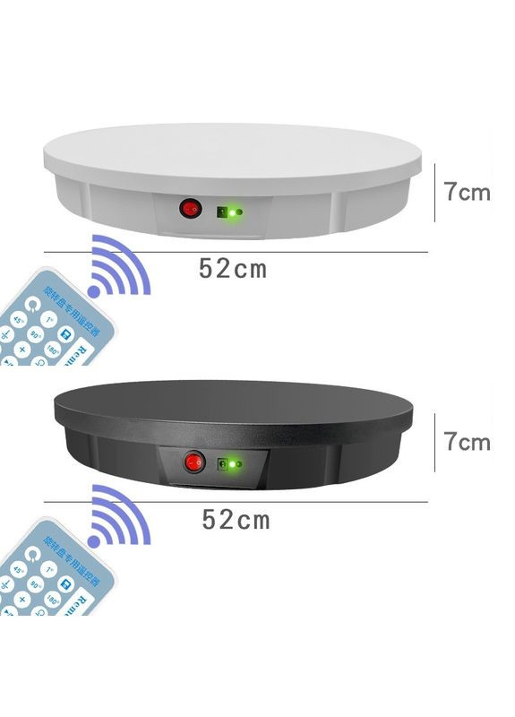 Поворотный стол для предметной съемки с встроенным аккумулятором EDA002243902B 52 см (до 100 кг) белый Puluz (372800317)