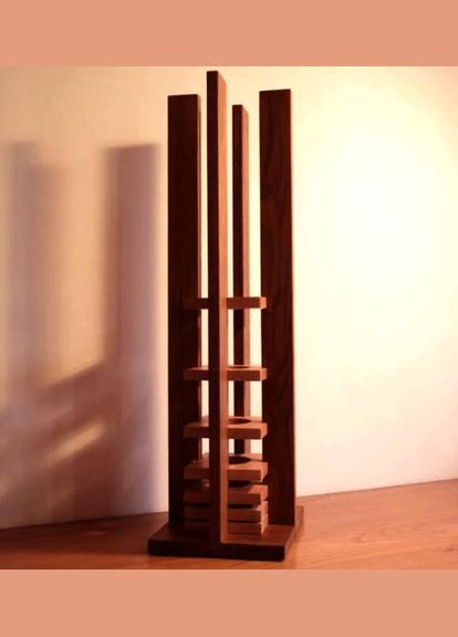 Светильник напольный из дерева Лонок савоярди (НПС-003615) No Brand (328073006)