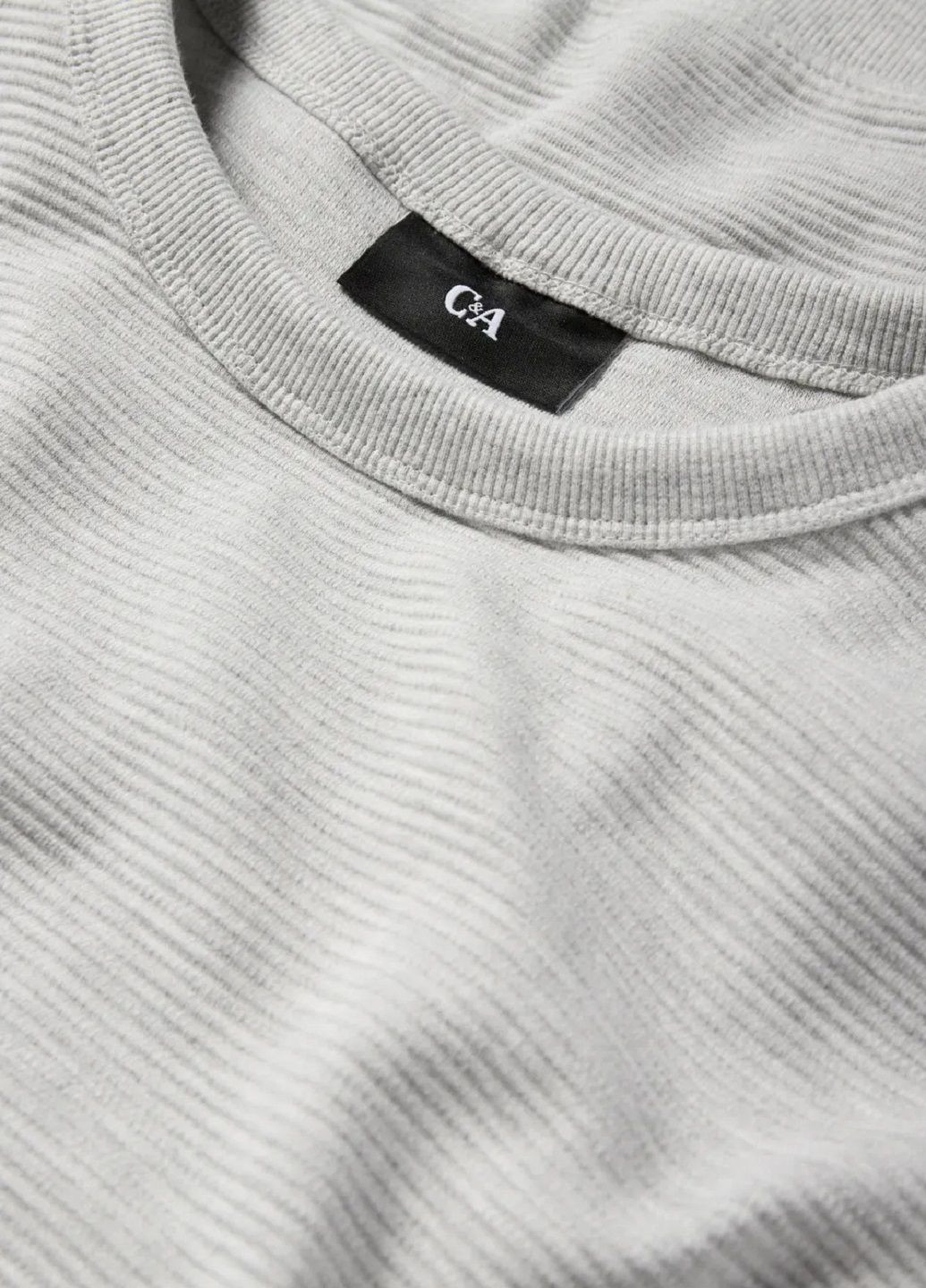 Светло-серый свитшот C&A однотонный (350891027)