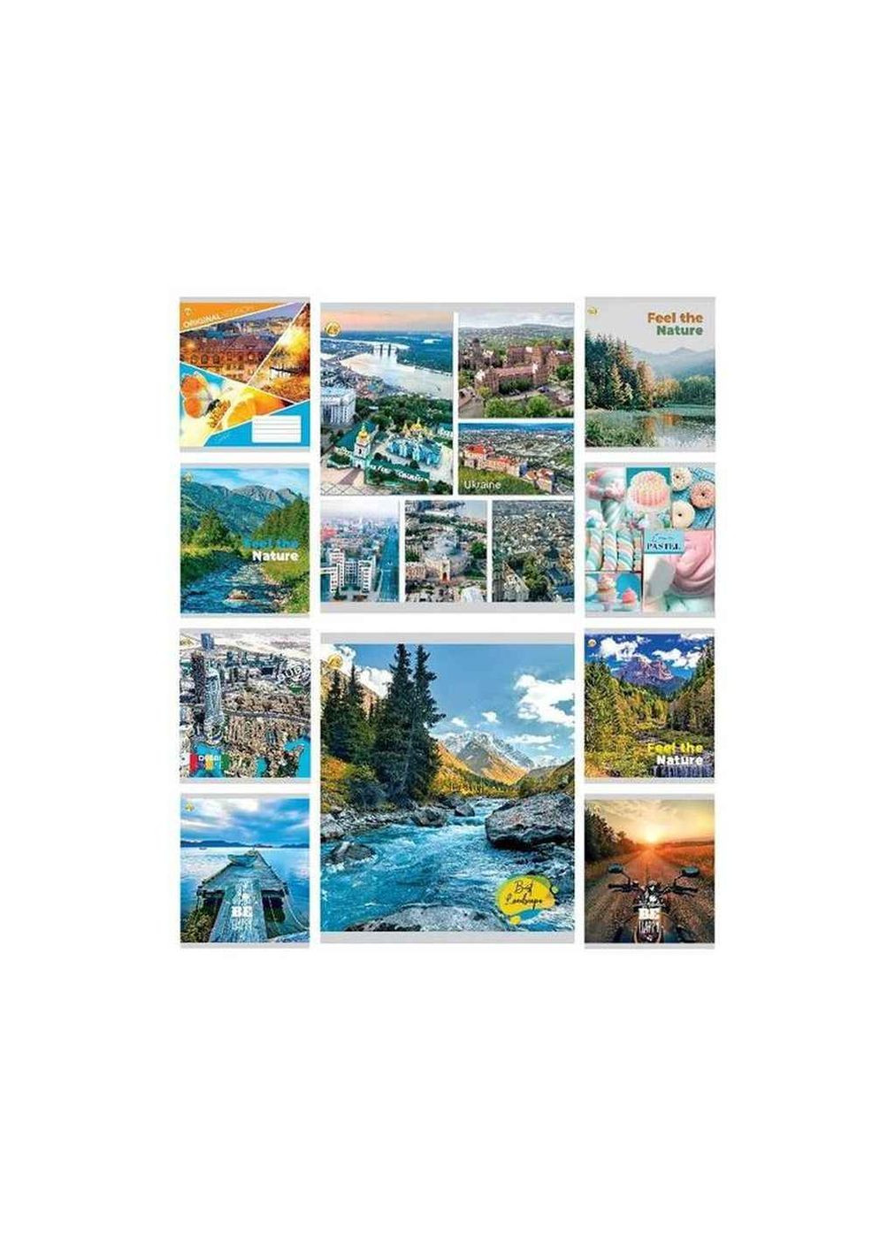 Тетрадь в клеточку 96л. 10шт/уп Твердая ТЕ41703 Микс 2 Тетрада (354345018)