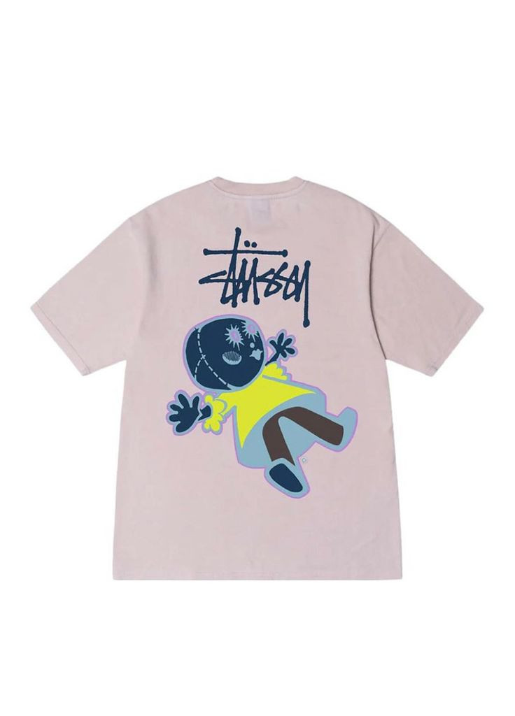 Футболка розовая Stussy Pink T-Shirt Womens - (356677620)