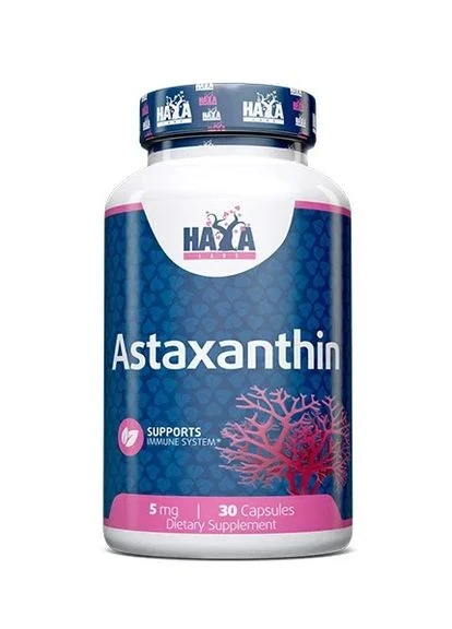 Астаксантин Astaxanthin 5 мг, 30 капсул Haya Labs (361115872)
