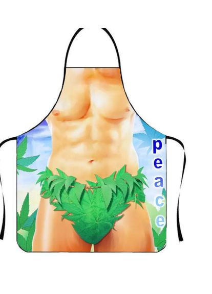 прикольний для чоловіків Peace 75 на 60 см різнобарвний Jannet Фартух (317671377)