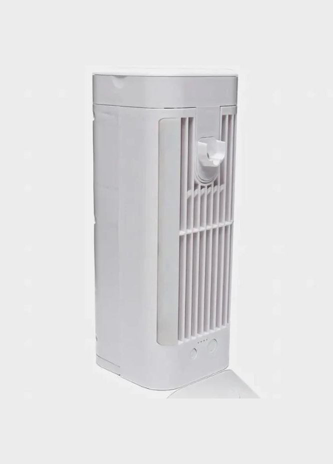 Акумуляторний настільний подвійний вентилятор Double-ended Spray Fan 127 Вітродуйка з RGB підсвічуванням Білий No Brand (357208078)