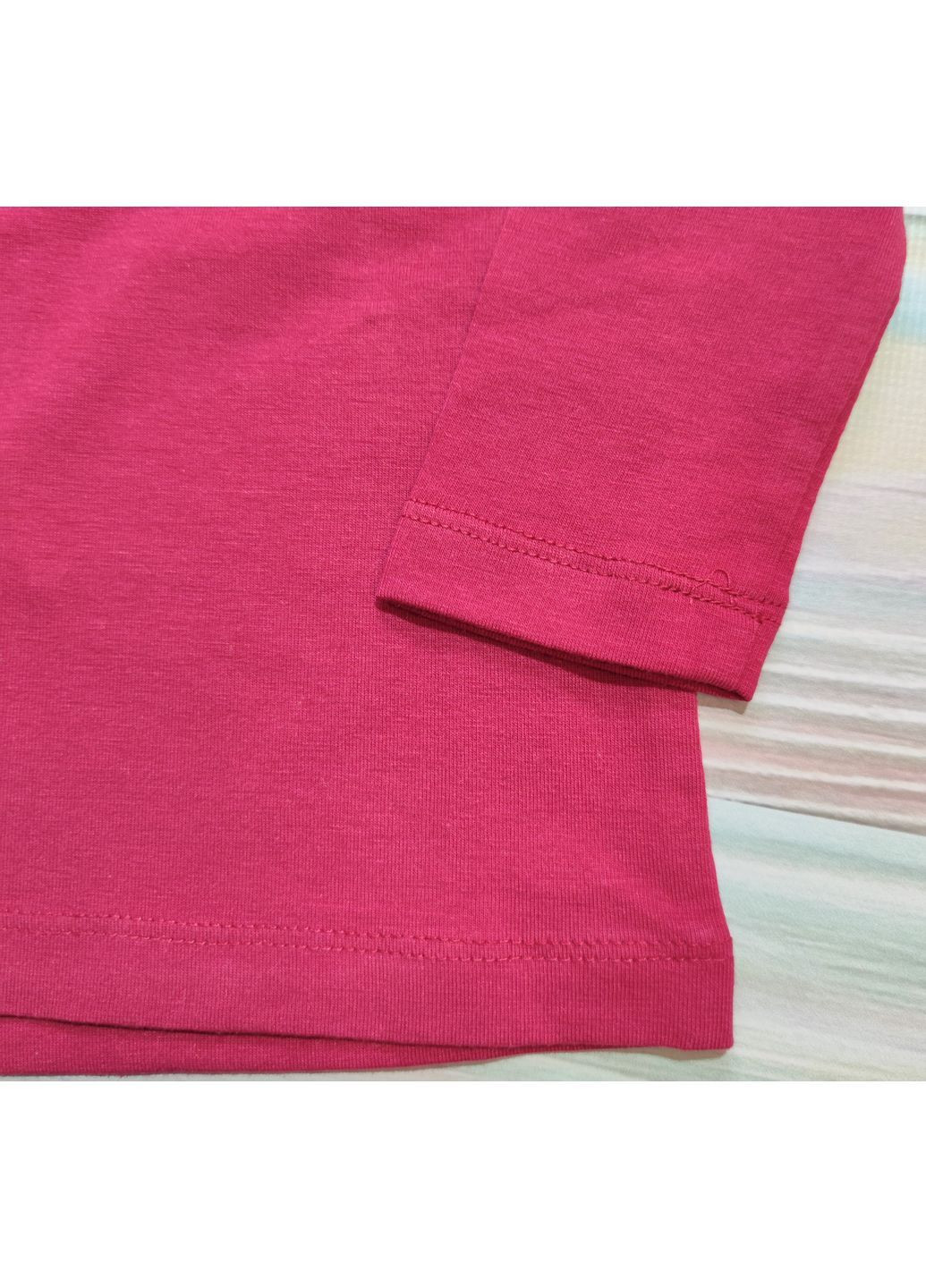 Дитячий лонгслів реглан для дівчинки 3-4 роки Рожевий, малиновий Avon (370606753)