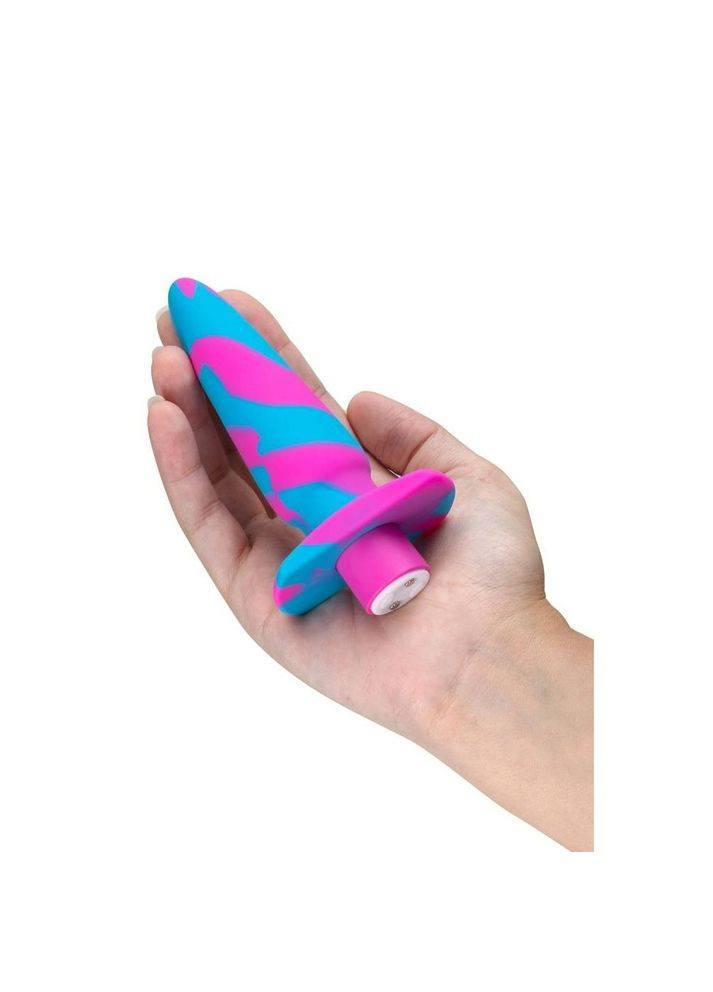 Анальний віброплаг Avant Vibrotize Fuchsia рожево-блакитний, 12.7 х 3.1 см Blush (303890706)