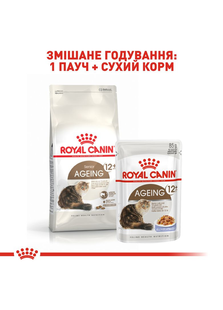 Сухой корм для зрелых домашних кошек Ageing 12+ 2 кг (3182550786218) (2561020) Royal Canin (279570564)