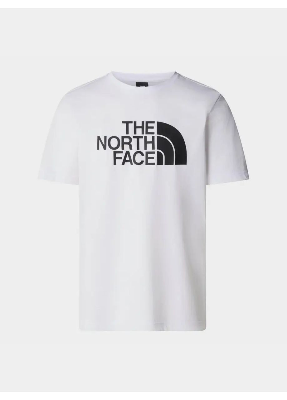 Біла чоловіча бавовняна футболка, з логотипом, білого кольору, розмір m The North Face Regular fit