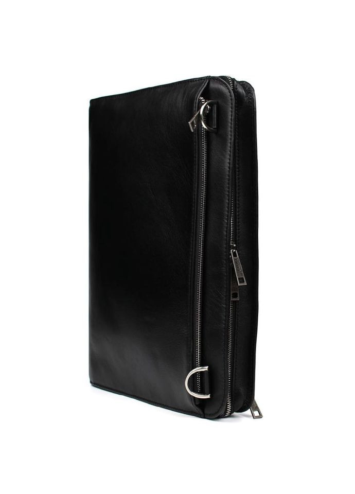 Папка A4 шкіряна з ременем через плече для документів GA-2142-4lx чорна TARWA (348430381)