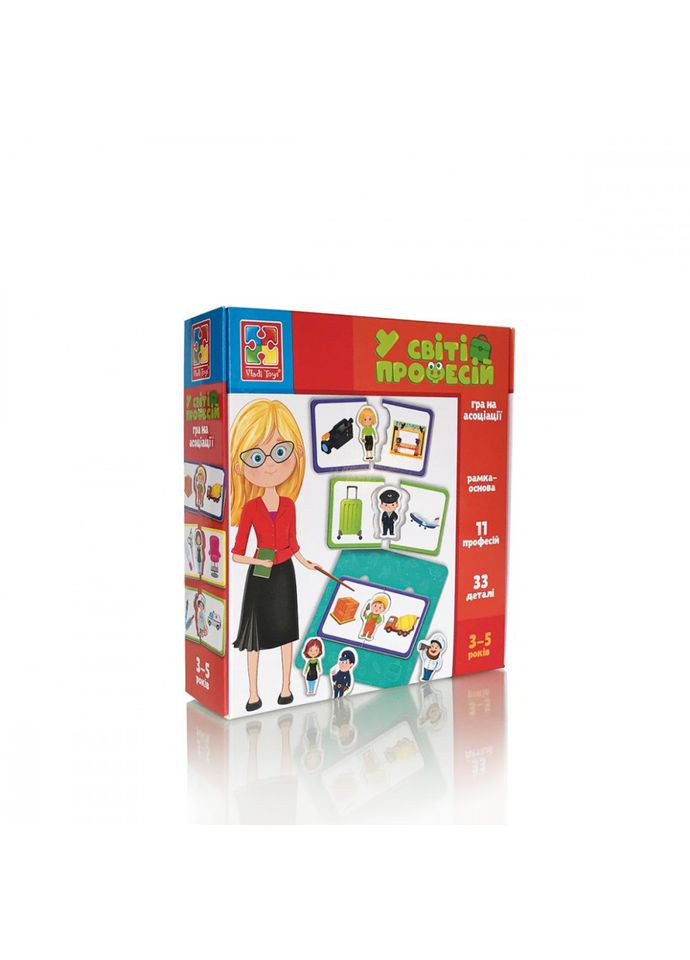 Настольная игра на ассоциации "В мире профессий" VT180444 (укр) Vladi toys (305830853)