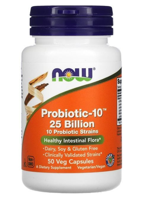 Probiotic-10 25 billion 50 Veg Caps Now Foods (365958971)