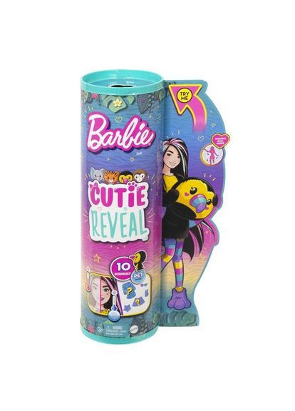 Кукла Cutie Reveal Друзья из джунглей Тукан, 29 см () Barbie HKR00 (370498955)