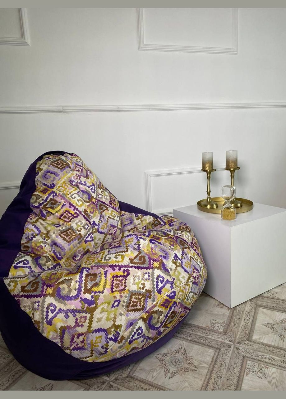 Кресло - мешок груша, M - 100х75 Багира 11846+Akasya 282 SkyPuff (361257164)