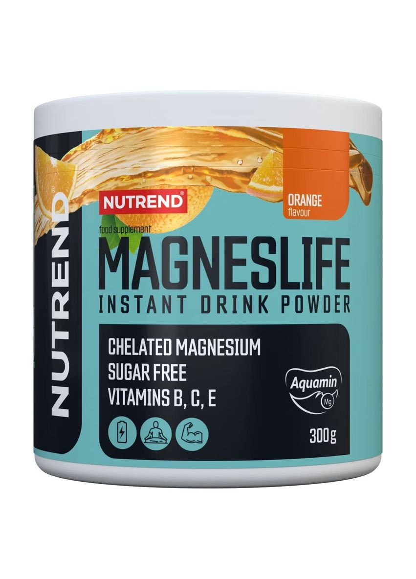 Витамины и минералы MagnesLife Instant Drink Powder, 300 грамм - Апельсин Nutrend (322208710)