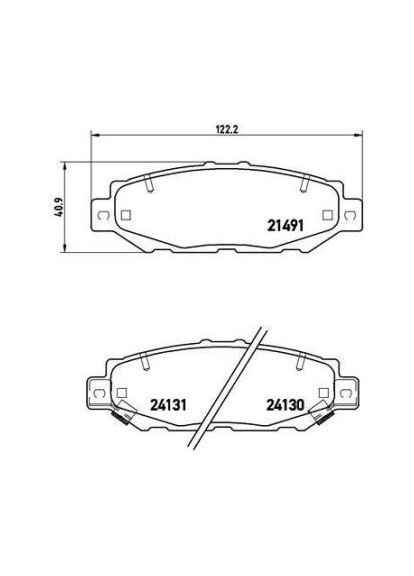 Колодка Brembo (365243680)